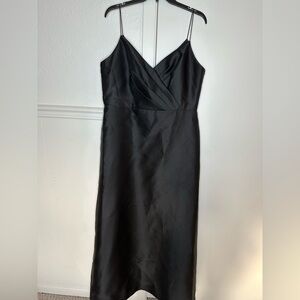ALFRED SUNG Black Spaghetti Strap Dress size 18 R1